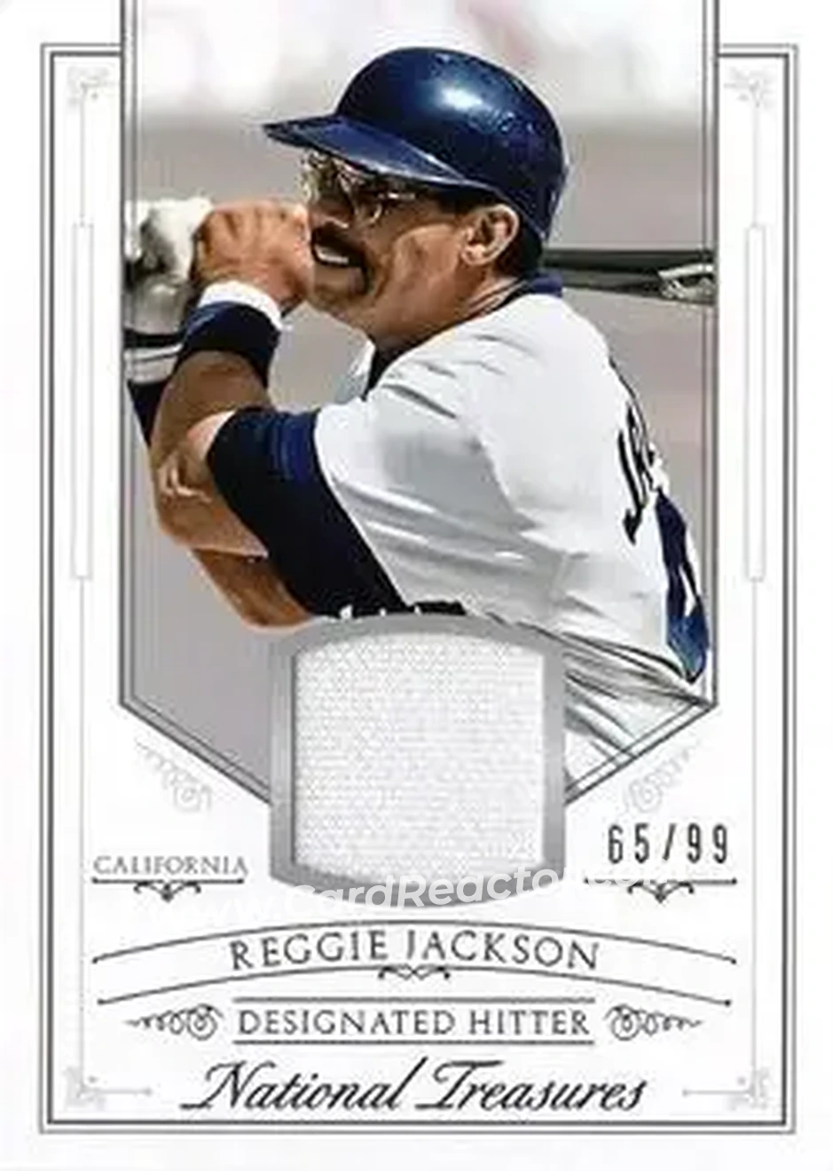 2015 Panini National Treasures #94 - Reggie Jackson (b.1946 OF) - California Angels - Front