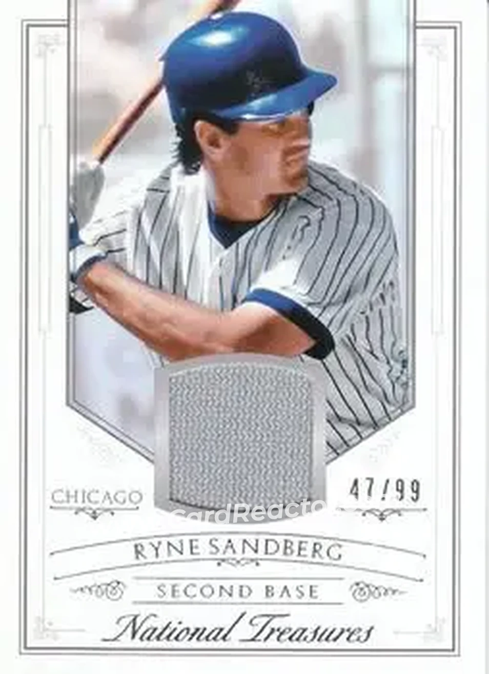 2015 Panini National Treasures #98 - Ryne Sandberg - Chicago Cubs - Front