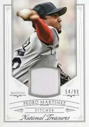 2015 Panini National Treasures #107 - Pedro Martinez - Boston Red Sox