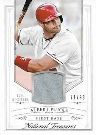 2015 Panini National Treasures #122 - Albert Pujols - Los Angeles Angels