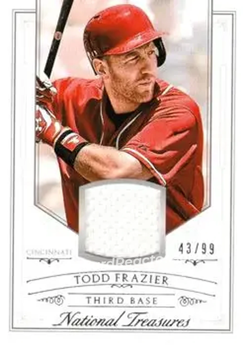 2015 Panini National Treasures #123 - Todd Frazier - Cincinnati Reds - Front