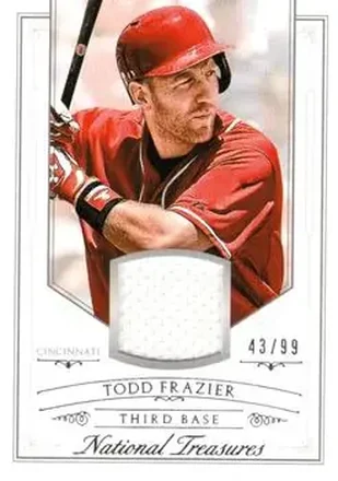 2015 Panini National Treasures #123 - Todd Frazier - Cincinnati Reds