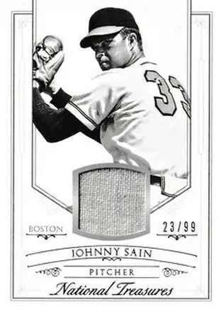 2015 Panini National Treasures #127 - Johnny Sain - Boston Braves