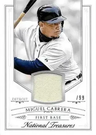 2015 Panini National Treasures #133 - Miguel Cabrera - Detroit Tigers