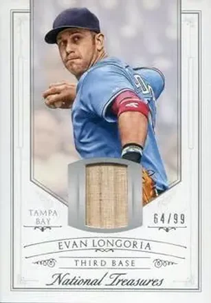 2015 Panini National Treasures #143 - Evan Longoria - Tampa Bay Rays