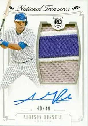2015 Panini National Treasures #158 - Addison Russell - Chicago Cubs