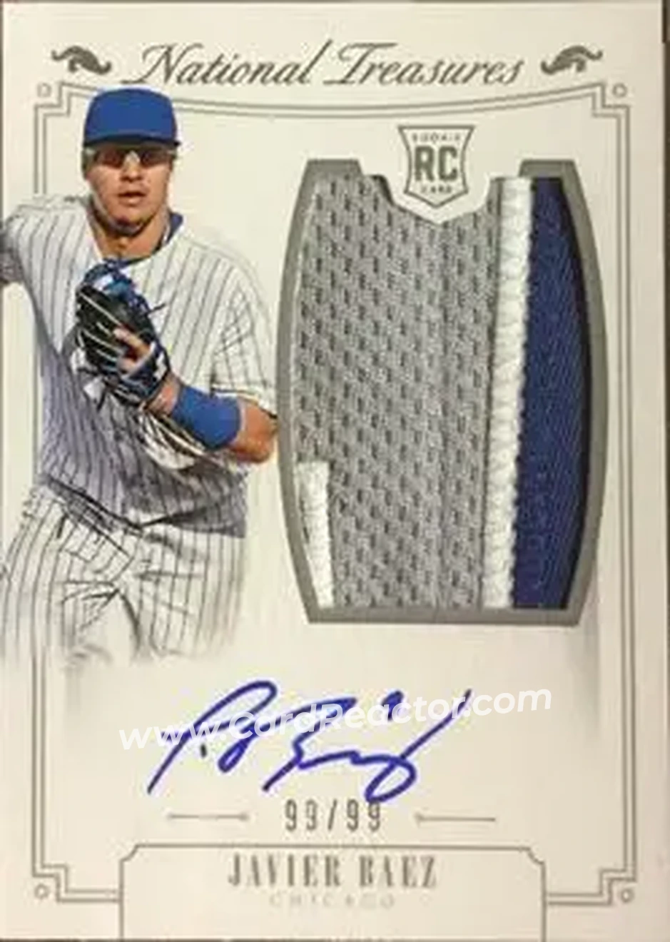 2015 Panini National Treasures #160 - Javier Báez - Chicago Cubs - Front