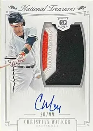 2015 Panini National Treasures #162 - Christian Walker - Baltimore Orioles