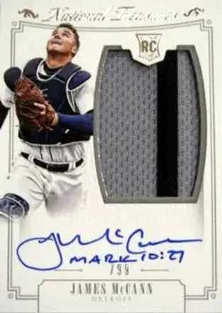 2015 Panini National Treasures #180 - James McCann - Detroit Tigers