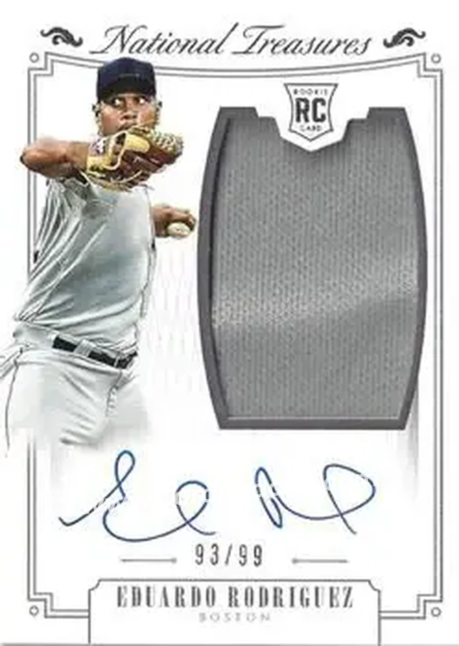 2015 Panini National Treasures #216 - Eduardo Rodriguez - Boston Red Sox - Front