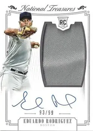 2015 Panini National Treasures #216 - Eduardo Rodriguez - Boston Red Sox