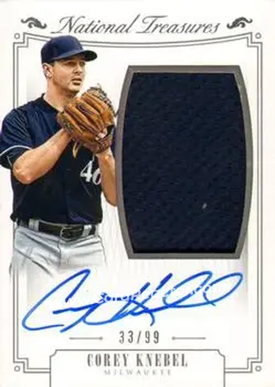 2015 Panini National Treasures #220 - Corey Knebel - Milwaukee Brewers - Front
