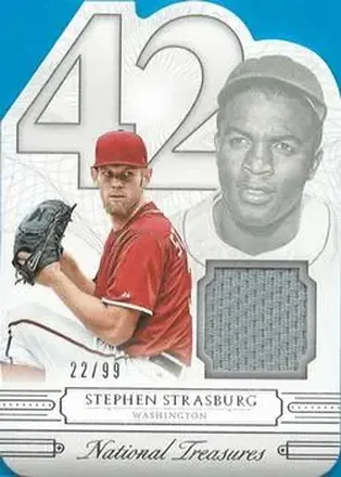 2015 Panini National Treasures - 42 Tribute #11 - Stephen Strasburg - Washington Nationals