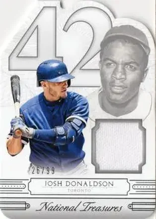 2015 Panini National Treasures - 42 Tribute #17 - Josh Donaldson - Toronto Blue Jays