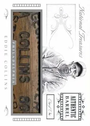 2015 Panini National Treasures - Bat Barrel #1 - Eddie Collins - Philadelphia Athletics