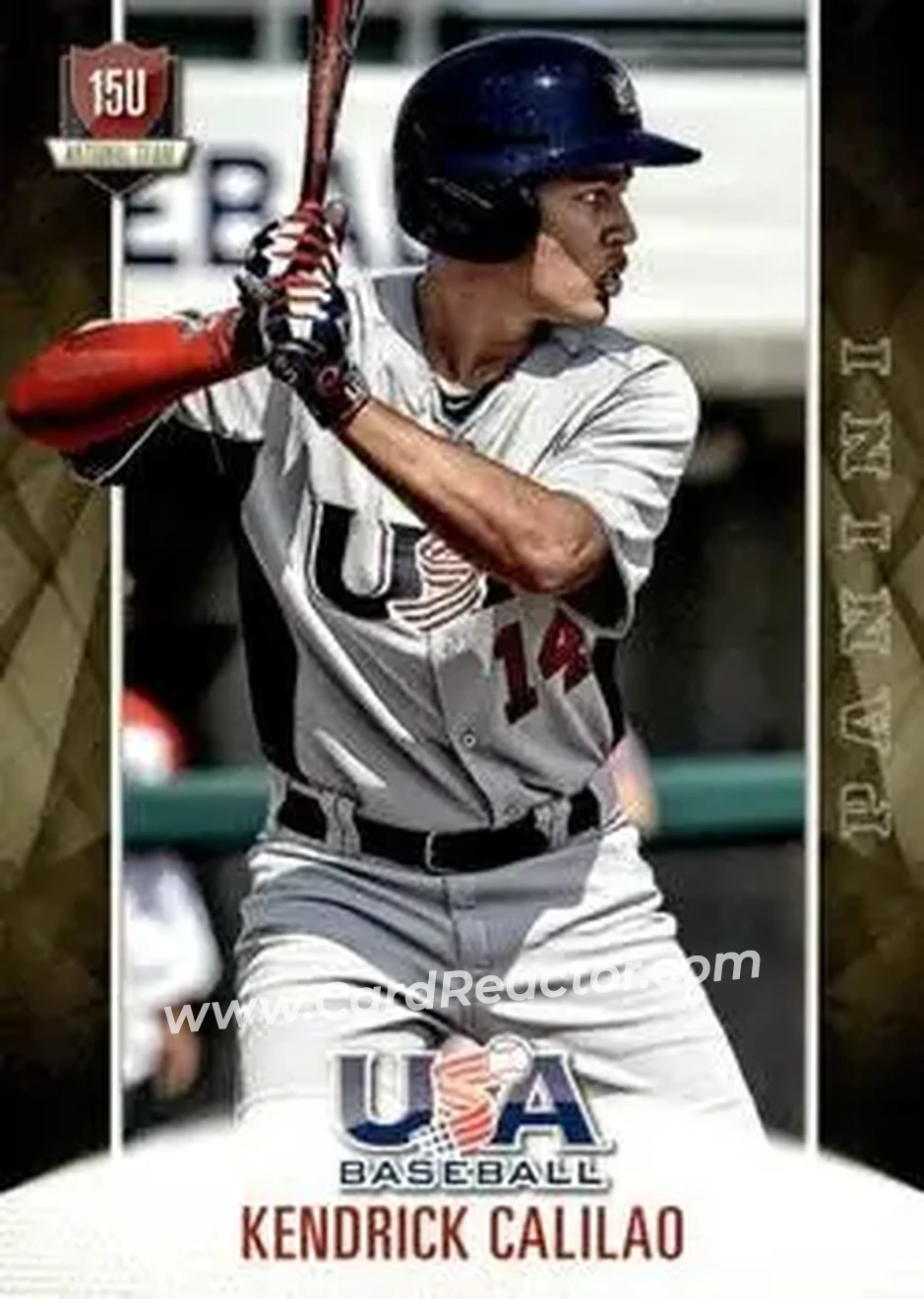 2015 Panini USA Baseball #53 - Kendrick Calilao - USA - Front