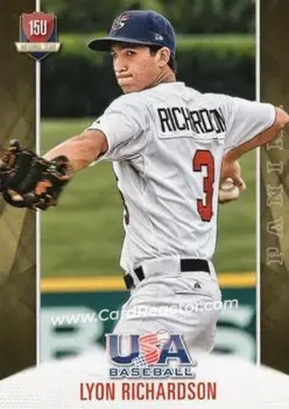 2015 Panini USA Baseball #66 - Lyon Richardson - USA - Front