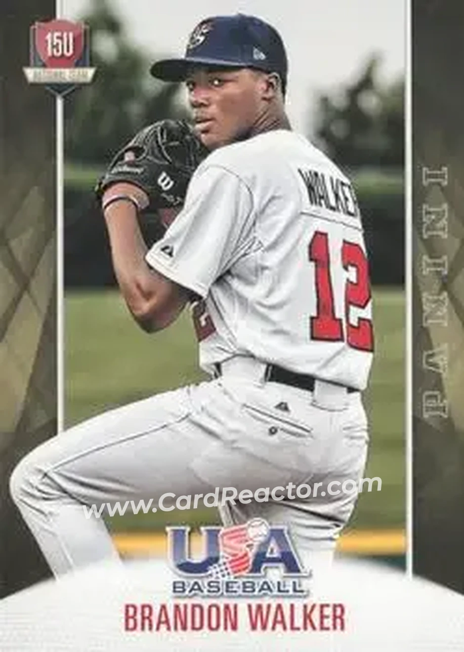 2015 Panini USA Baseball #68 - Brandon Walker - USA - Front