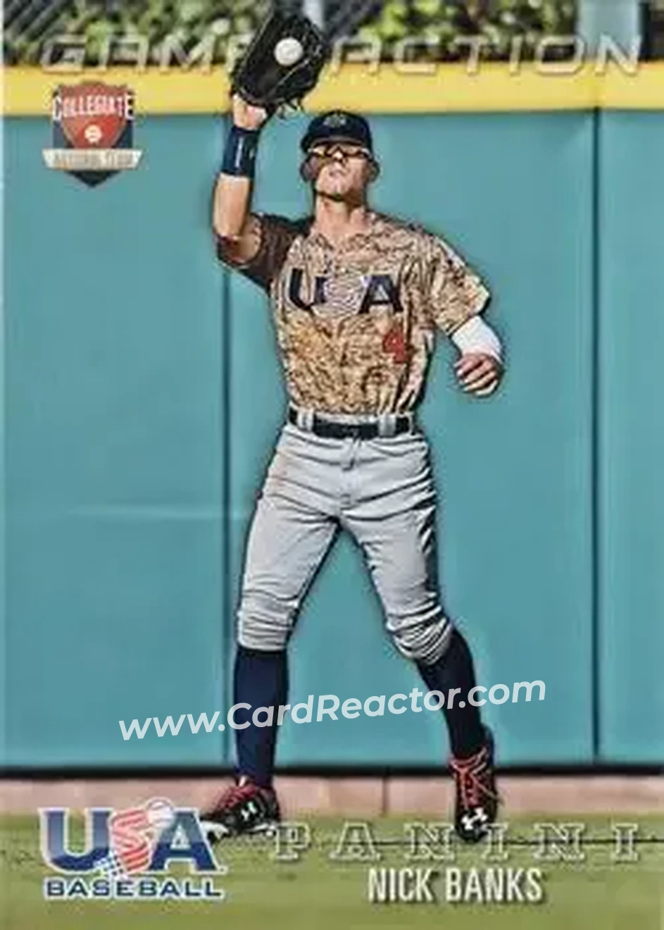2015 Panini USA Baseball #78 - Nick Banks - USA