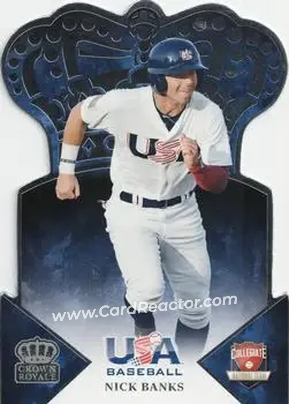 2015 Panini USA Baseball - Crown Royale #1 - Nick Banks - USA - Front