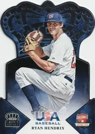 2015 Panini USA Baseball - Crown Royale #9 - Ryan Hendrix - USA