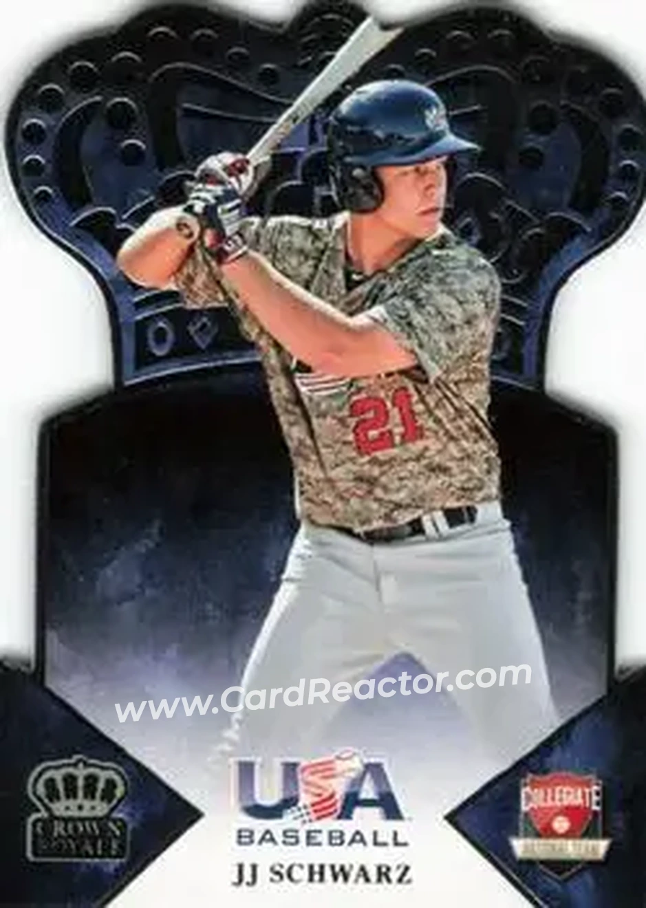 2015 Panini USA Baseball - Crown Royale #20 - JJ Schwarz - USA - Front