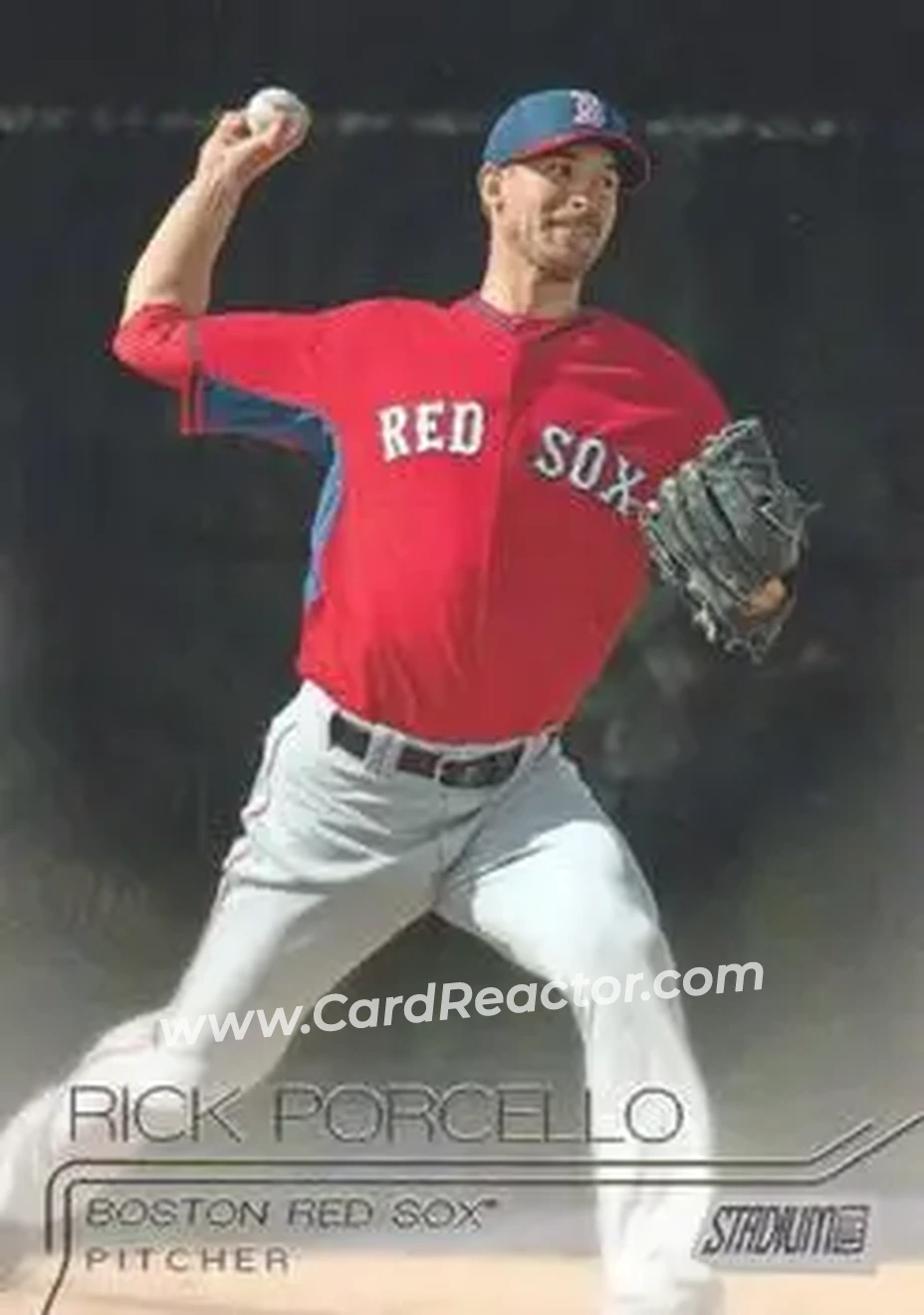 2015 Stadium Club #9 - Rick Porcello - Boston Red Sox - Front