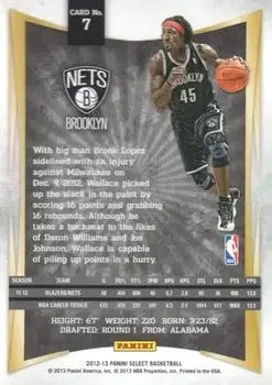 Back of Gerald Wallace