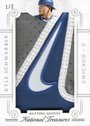 2015 Panini National Treasures - Batting Gloves #5 - Kyle Schwarber - Chicago Cubs