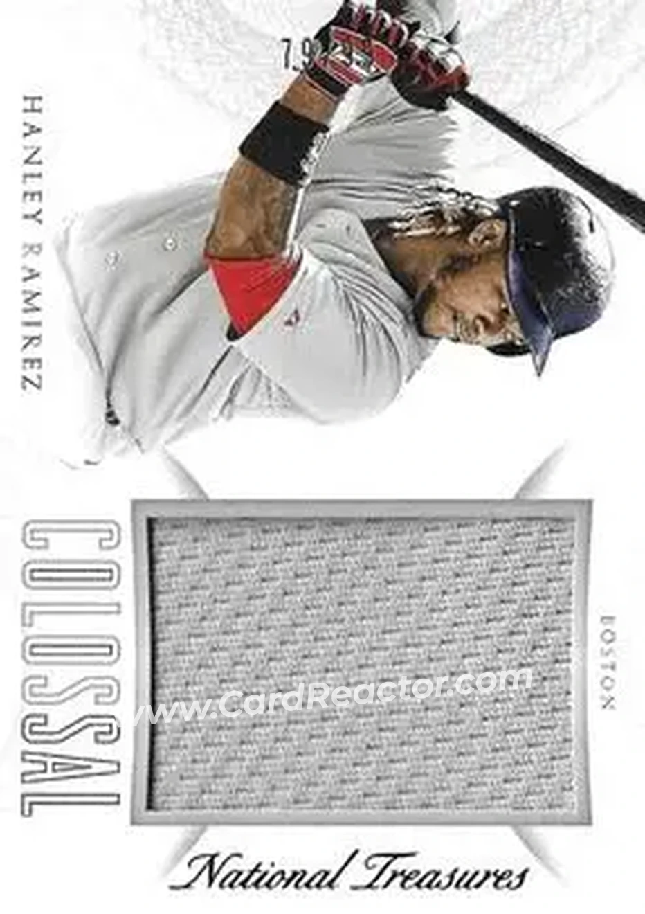 2015 Panini National Treasures - Colossal #22 - Hanley Ramirez - Boston Red Sox - Front