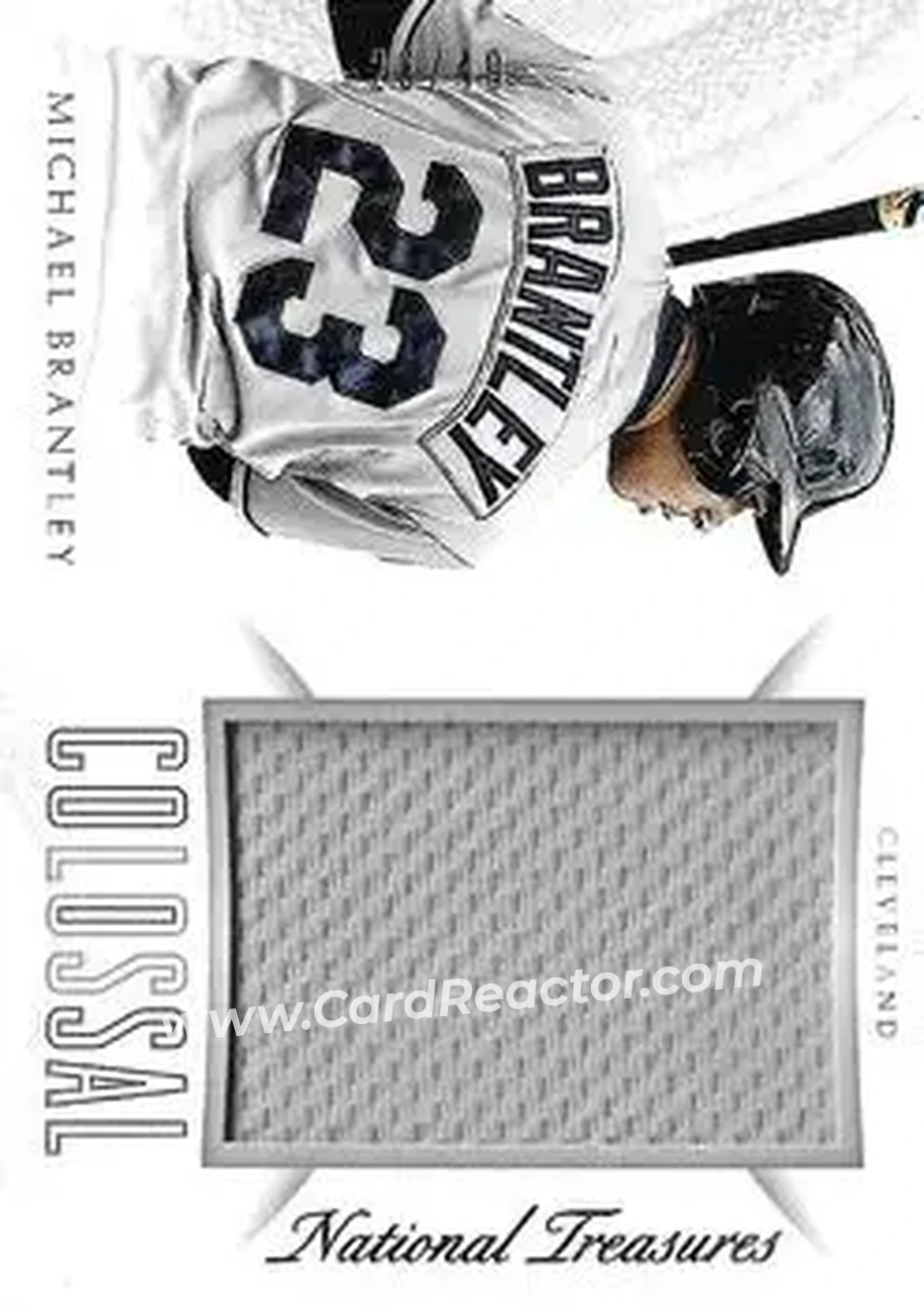 2015 Panini National Treasures - Colossal #40 - Michael Brantley - Cleveland Indians - Front