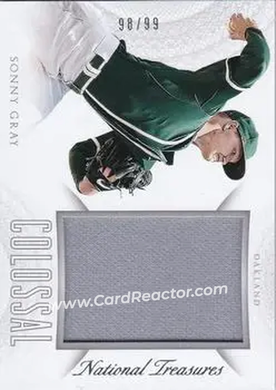 2015 Panini National Treasures - Colossal #44 - Sonny Gray - Oakland Athletics - Front