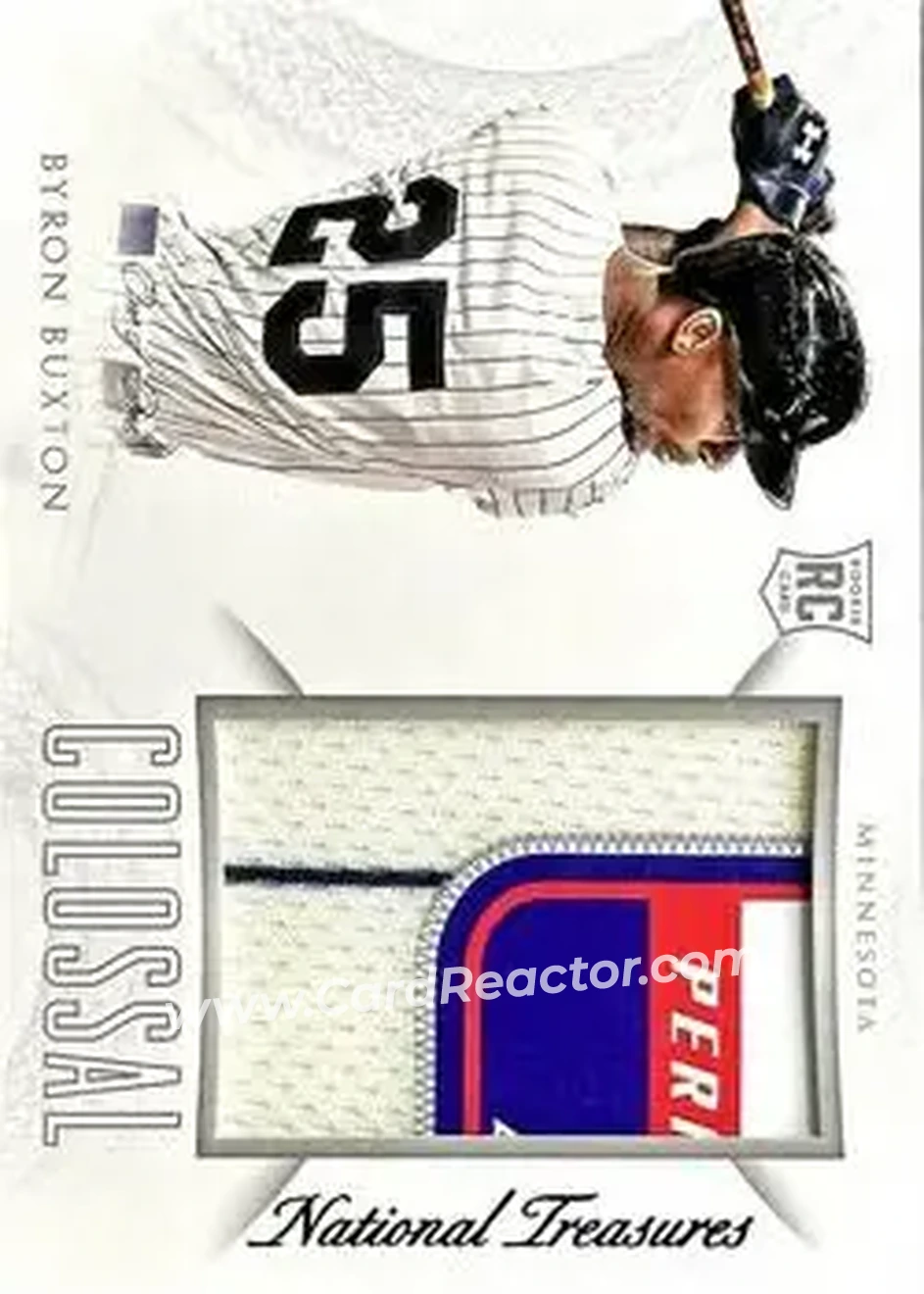 2015 Panini National Treasures - Colossal Prime Brand Logos #9 - Byron Buxton - Minnesota Twins - Front