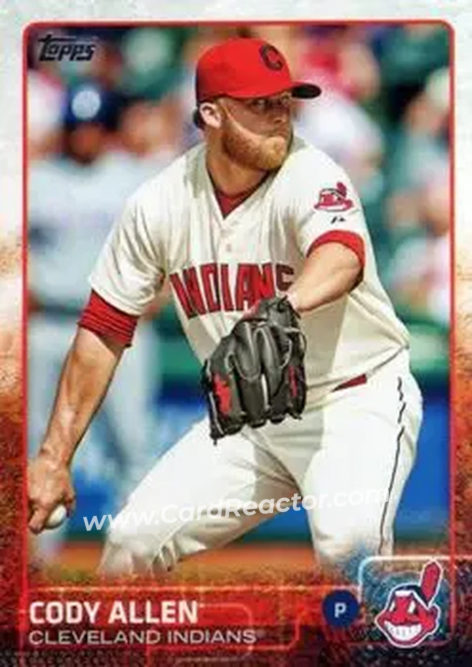 2015 Topps #18 - Cody Allen - Cleveland Indians - Front 2015 Topps #18 - Cody Allen - Cleveland Indians - Front
