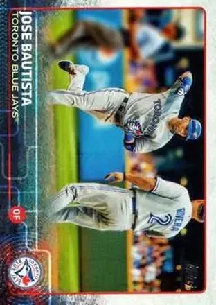 2015 Topps #25 - Jose Bautista - Toronto Blue Jays