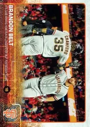 2015 Topps #29 - Brandon Belt - San Francisco Giants