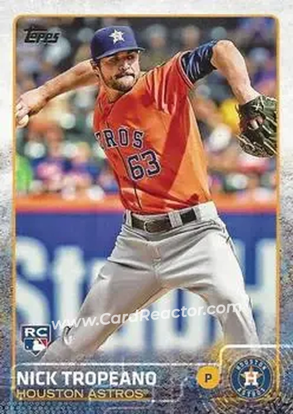 2015 Topps #31 - Nick Tropeano - Houston Astros - Front 2015 Topps #31 - Nick Tropeano - Houston Astros - Front