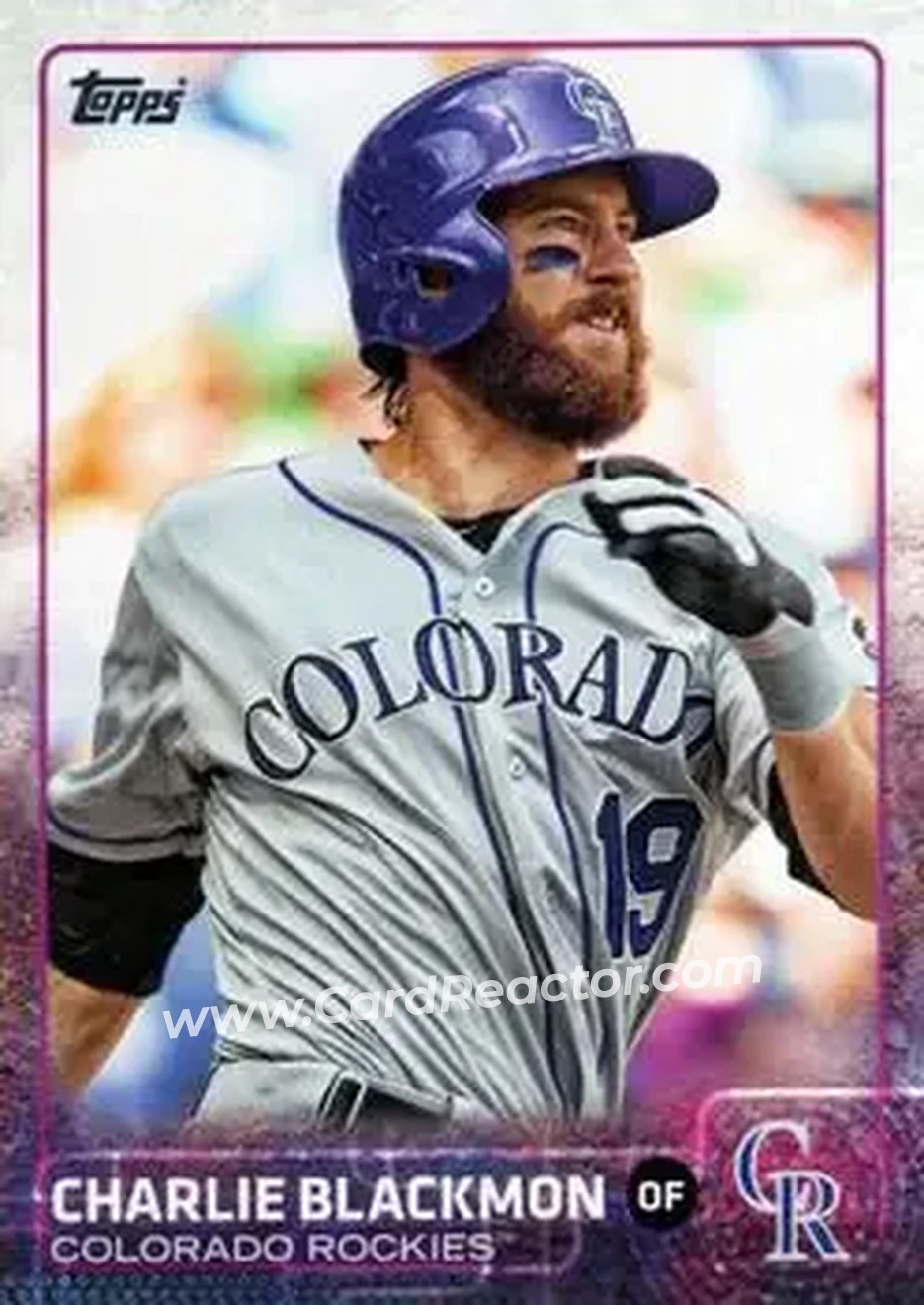 2015 Topps #34 - Charlie Blackmon - Colorado Rockies - Front