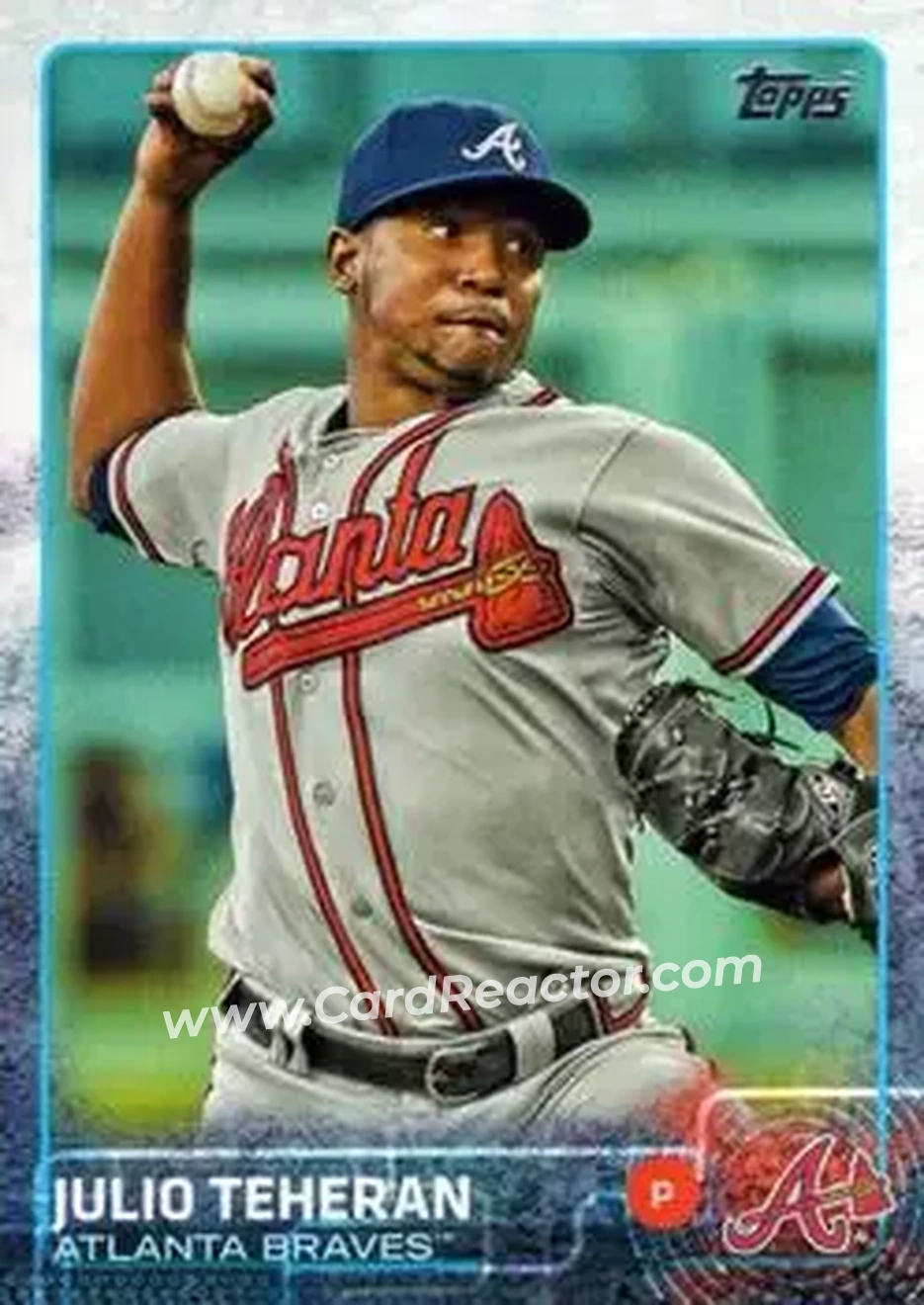 2015 Topps #36 - Julio Teheran - Atlanta Braves - Front 2015 Topps #36 - Julio Teheran - Atlanta Braves - Front
