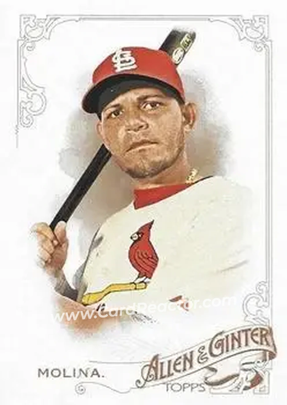 2015 Topps Allen & Ginter #17 - Yadier Molina - St. Louis Cardinals - Front