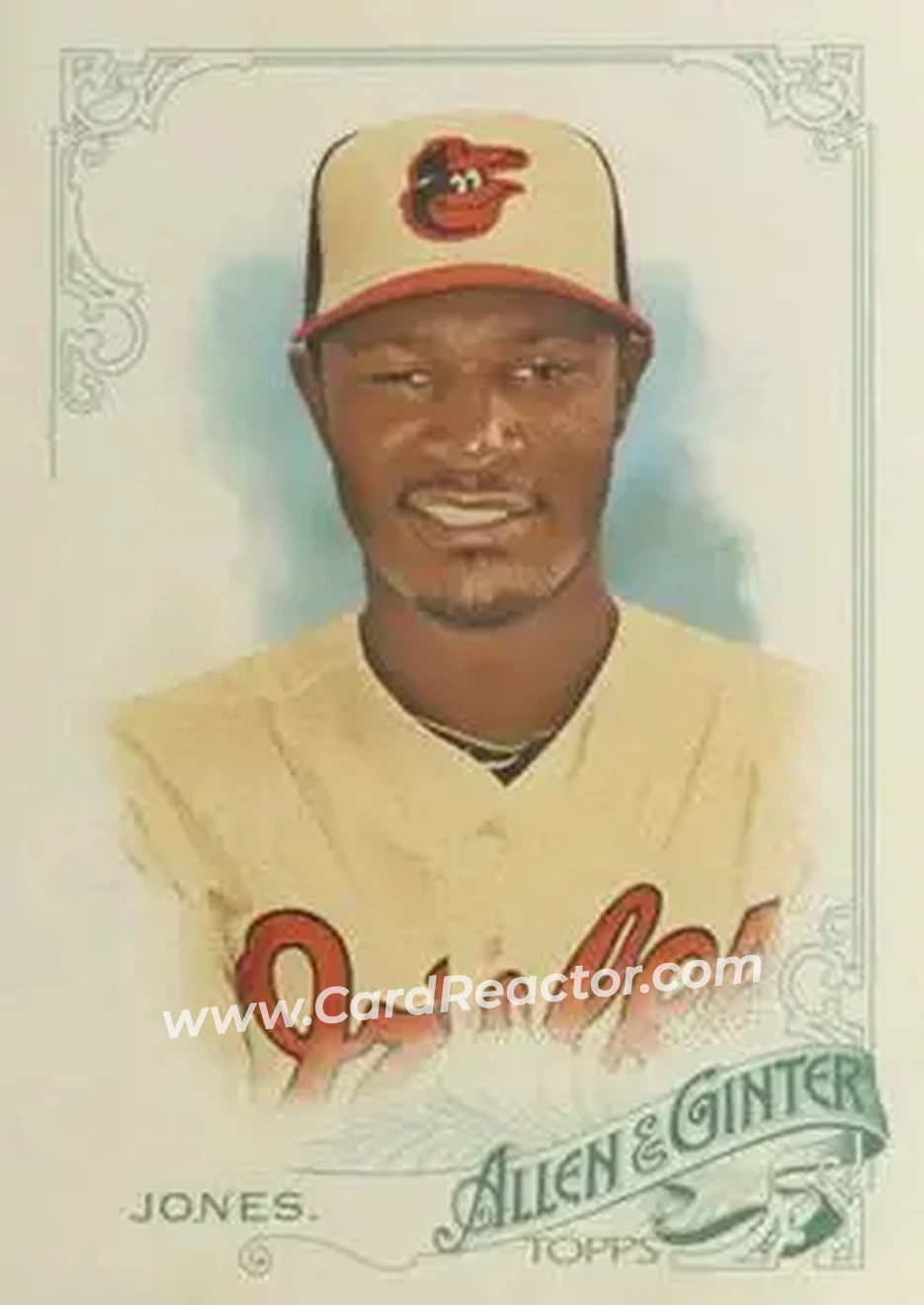 2015 Topps Allen & Ginter #43 - Adam Jones - Baltimore Orioles - Front
