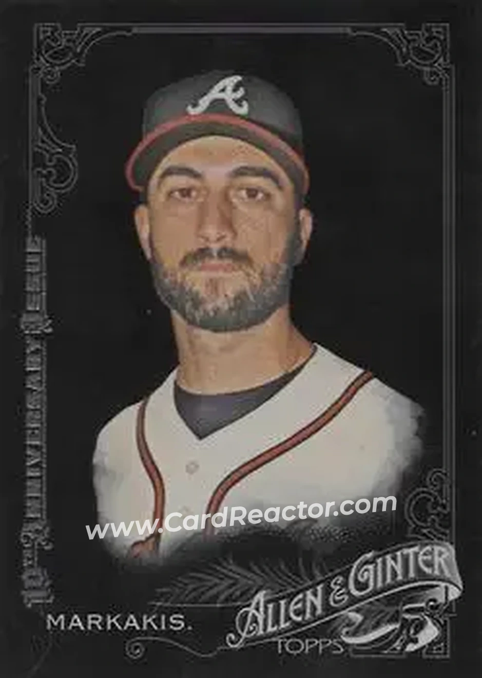2015 Topps Allen & Ginter X #2 - Nick Markakis - Atlanta Braves - Front