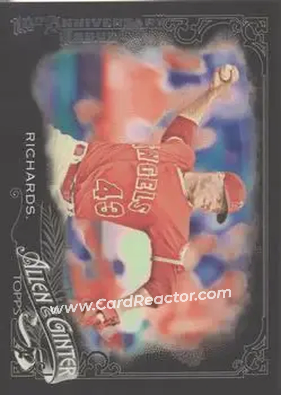 2015 Topps Allen & Ginter X #8 - Garrett Richards - Los Angeles Angels - Front