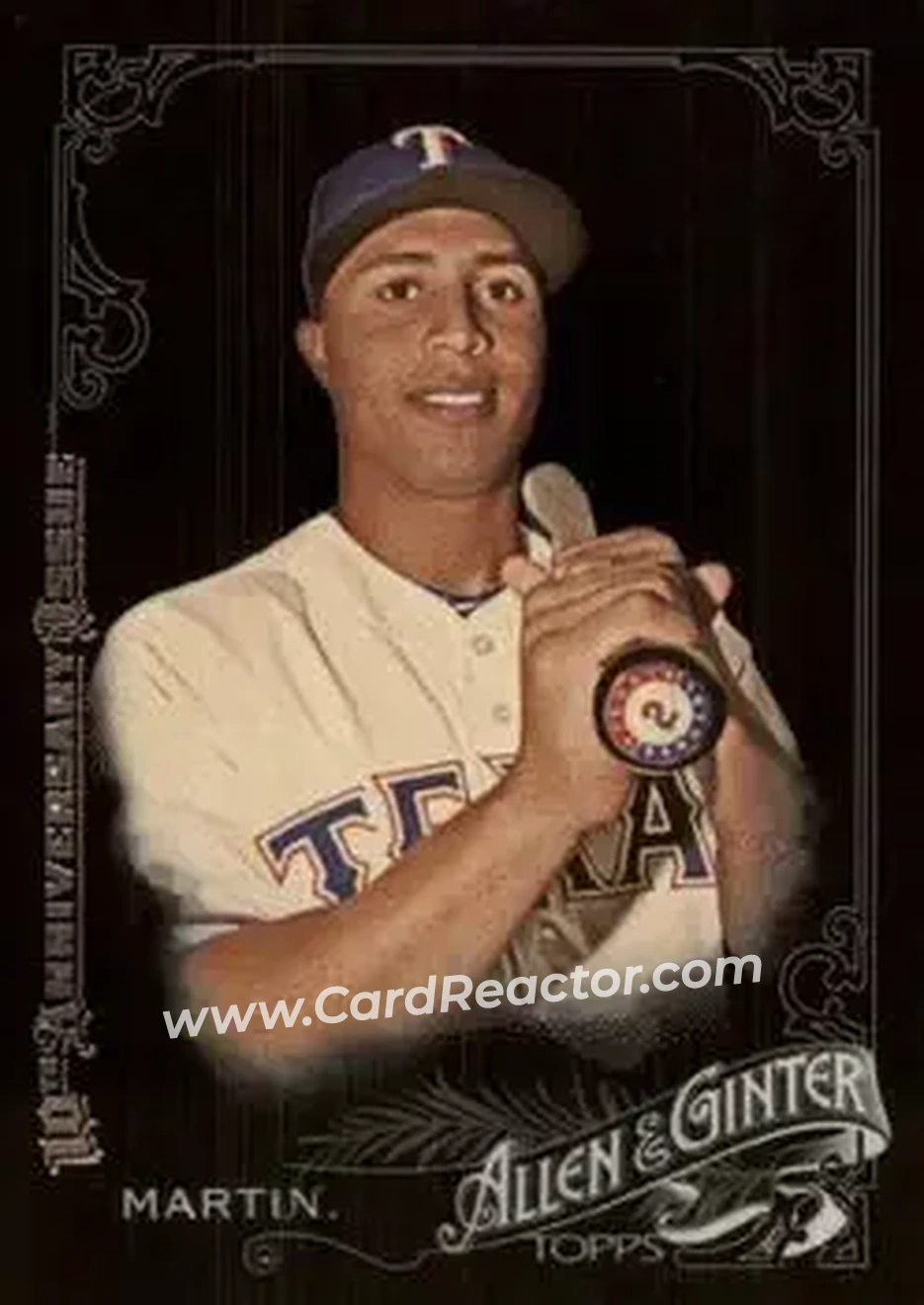 2015 Topps Allen & Ginter X #20 - Leonys Martin - Texas Rangers - Front