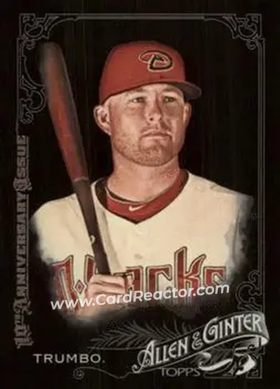 2015 Topps Allen & Ginter X #25 - Mark Trumbo - Arizona Diamondbacks - Front