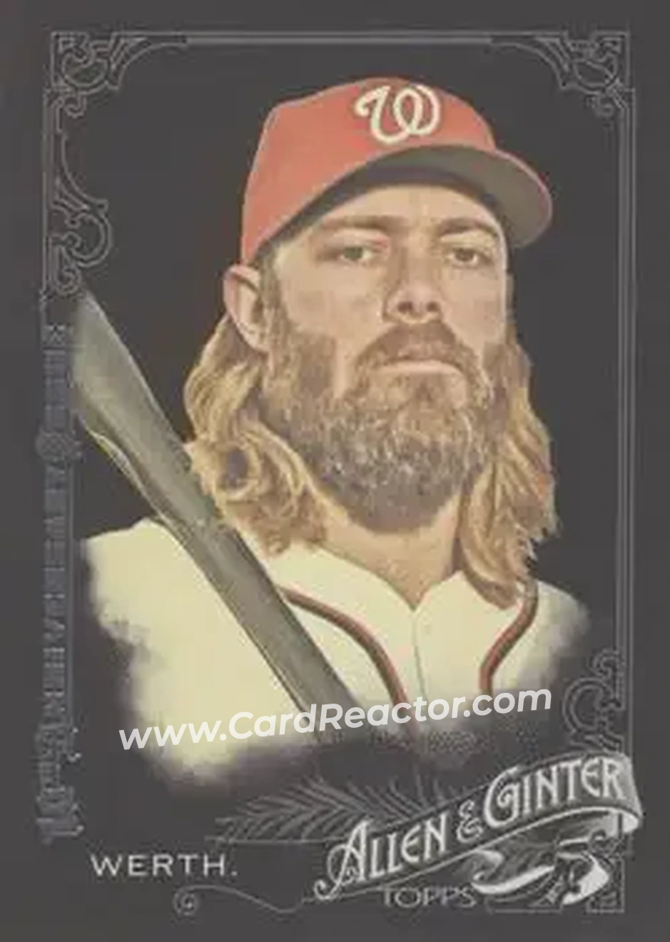 2015 Topps Allen & Ginter X #28 - Jayson Werth - Washington Nationals - Front