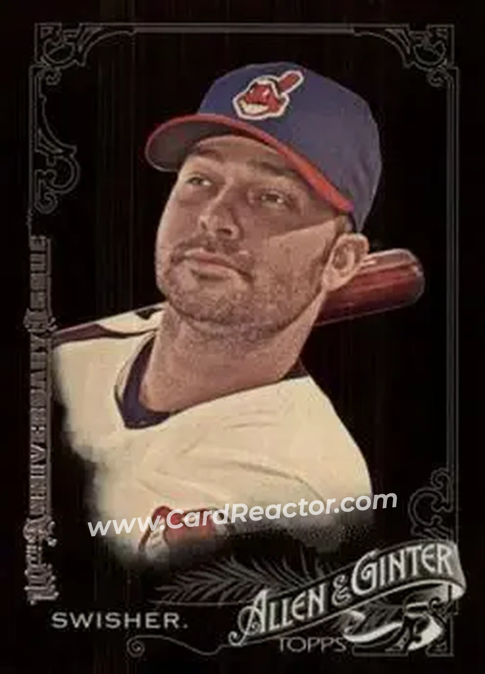 2015 Topps Allen & Ginter X #29 - Nick Swisher - Cleveland Indians - Front