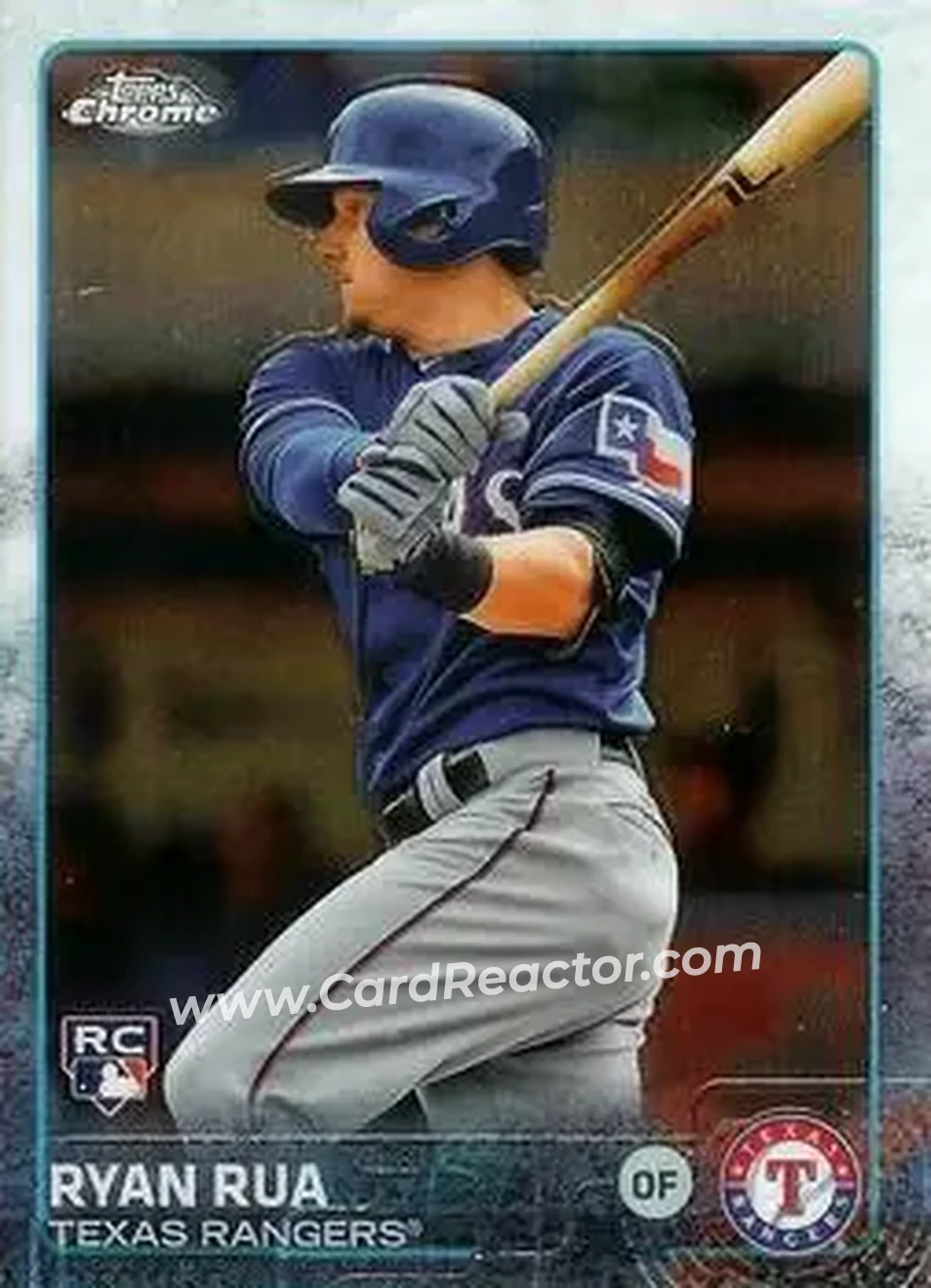 2015 Topps Chrome #2 - Ryan Rua - Texas Rangers - Front