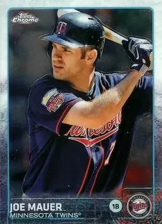 2015 Topps Chrome #4 - Joe Mauer - Minnesota Twins