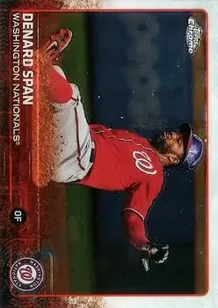 2015 Topps Chrome #8 - Denard Span - Washington Nationals